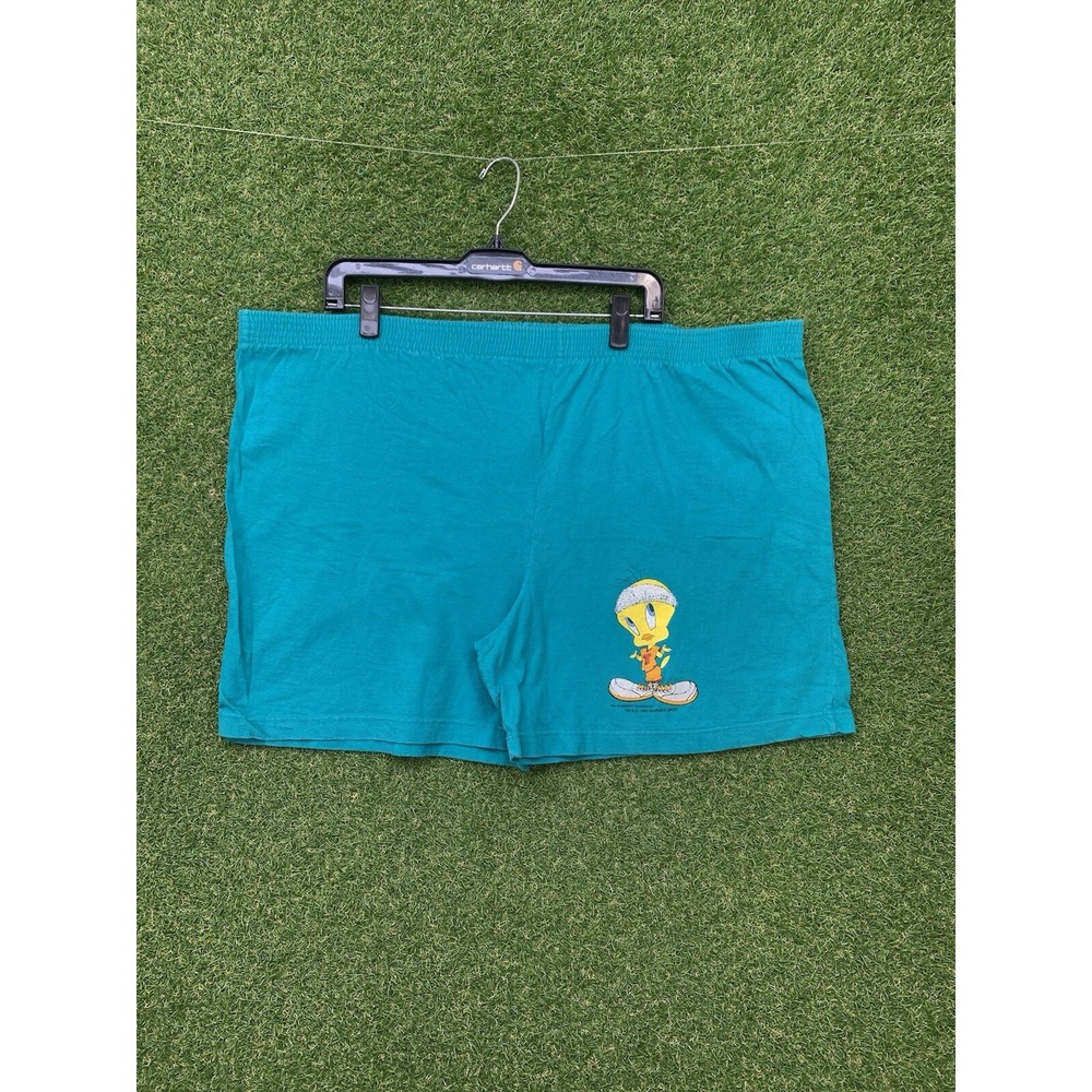 Tweety Bird Looney Tunes Shorts Womens 2XL Baseball CMG Stretch Lounge Comfort